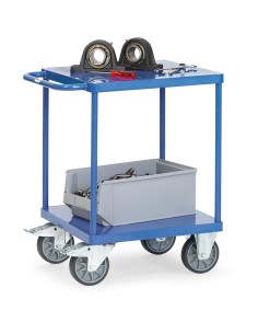 Servante avec plateaux en tôle d'acier 2