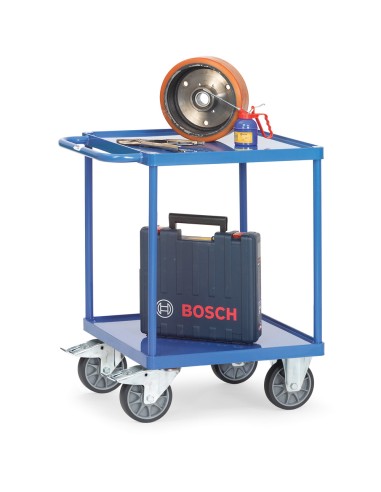 Servante avec bacs en tôle d'acier