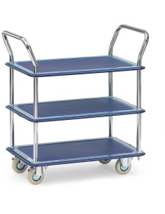 Chariot à plateaux acier