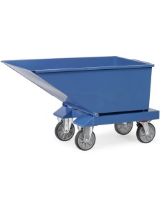 Chariot benne basculante avec robinet de vidange 2