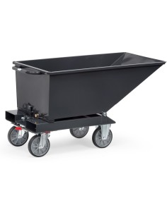 Chariot benne basculante sans robinet de vidange "GAMME EN GRIS"