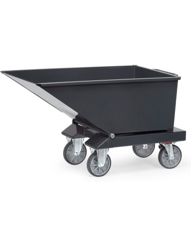 Chariot benne basculante sans robinet de vidange "GAMME EN GRIS"