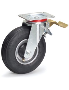 Roue pivotante à frein