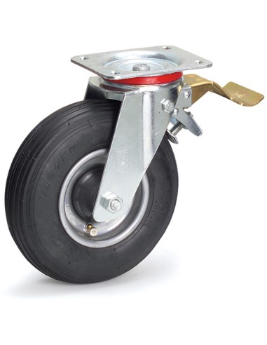 Roue pivotante à frein