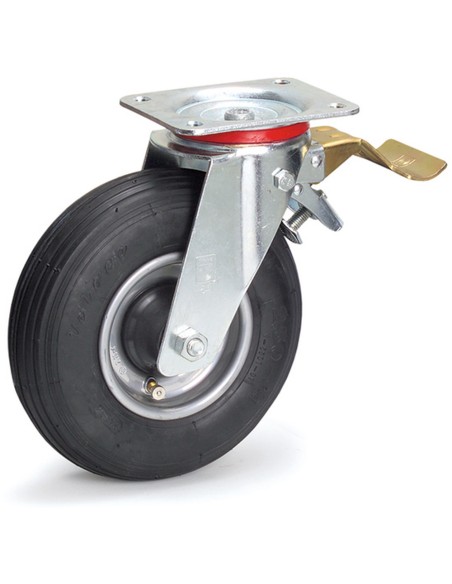 Roue pivotante à frein