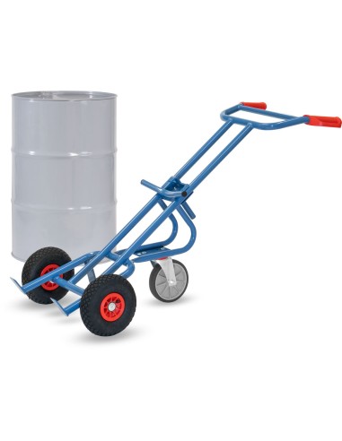 Diable à fûts - Pneus gonflables