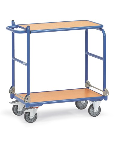 Chariot à dossier rabattable en acier 720 x 450 mm