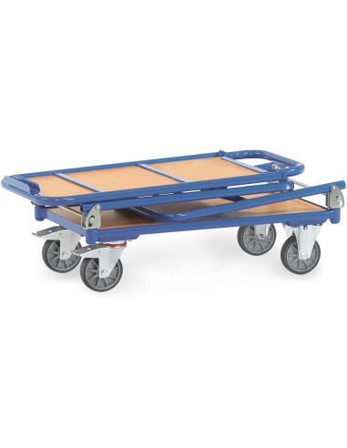 Chariot à dossier rabattable en acier 720 x 450 mm