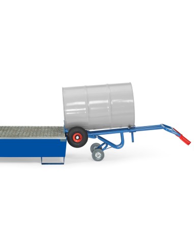 Diable à fûts - Pneus gonflables