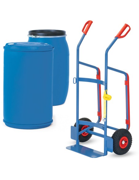 Diable à fûts - Pneus gonflables