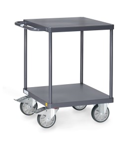 Servante ESD avec plateaux en tôle d'acier