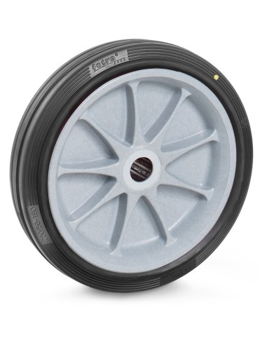 Roue à bandage caoutchouc 