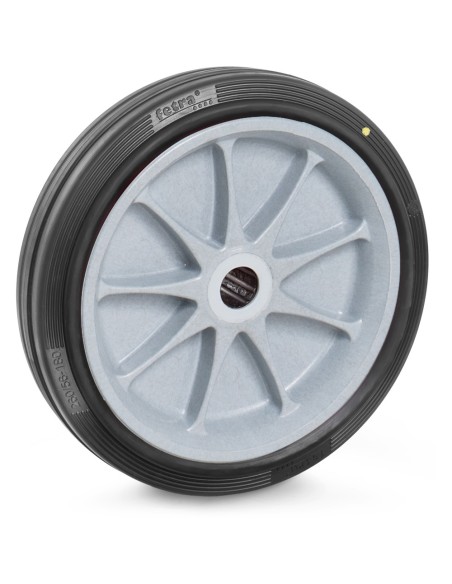 Roue à bandage caoutchouc 