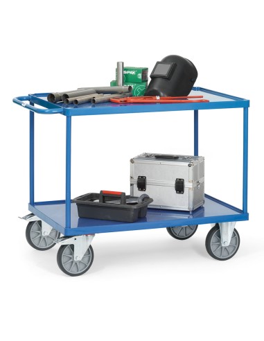 Servante avec bacs en tôle d'acier 850 x 500 mm