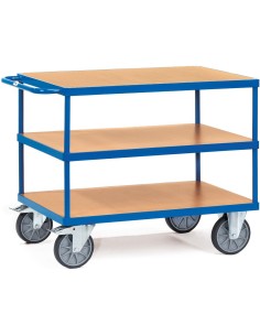 Servante 500 kg avec plateaux en mélaminé. 1200 x 800 mm