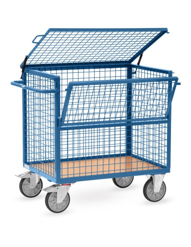 Chariot caisse en treillis 1000 x 700 mm