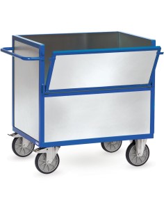 Chariot caisse en tôle 1200 x 800 mm