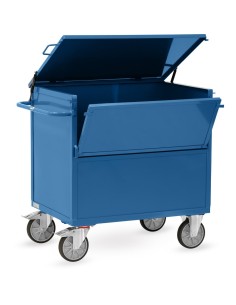 Chariot caisse en tôle 1000 x 700 mm