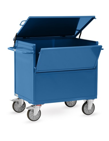 Chariot caisse en tôle 1000 x 700 mm