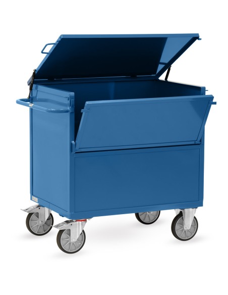 Chariot caisse en tôle 1000 x 700 mm