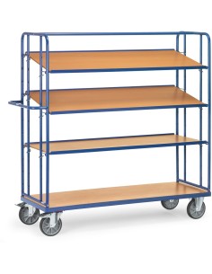 Chariot haut à plateaux inclinables 1250 x 610 mm