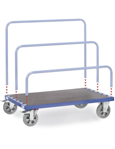 Chariot porte-panneaux (sans tubes cintrés) 1600 x 800 mm