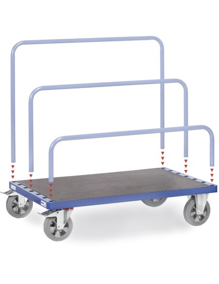 Chariot porte-panneaux (sans tubes cintrés) 1600 x 800 mm