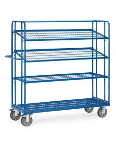 Chariot haut à plateaux inclinables 1250 x 610 mm