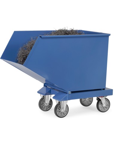Chariot benne basculante avec robinet 450 Litres