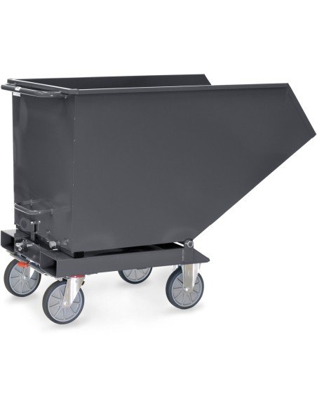 Chariot benne basculante sans robinet "GAMME EN GRIS" 600 Litres