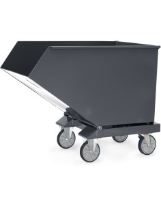 Chariot benne basculante sans robinet "GAMME EN GRIS" 600 Litres 2