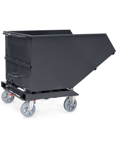 Chariot benne basculante sans robinet "GAMME EN GRIS" 800 Litres