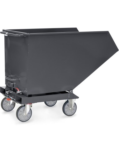 Chariot benne basculante avec robinet "GAMME EN GRIS" 600 Litres