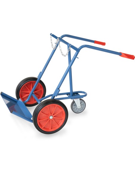 Diable porte-bouteilles - Pneus caoutchouc