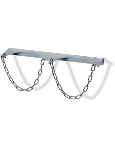 Support mural á bouteilles d'acier 2x Ø 230 mm