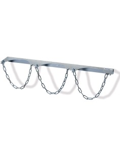 Support mural á bouteilles d'acier 3x Ø 230 mm