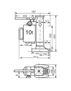 Cric machine 10000 kg 2