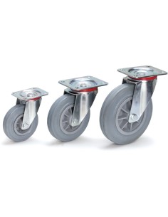 Roue pivotante à bandage caoutchouc non traçant 160 x 40 mm