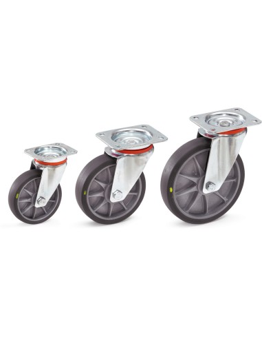 Roue pivotante TPE-ESD 125 x 32 mm