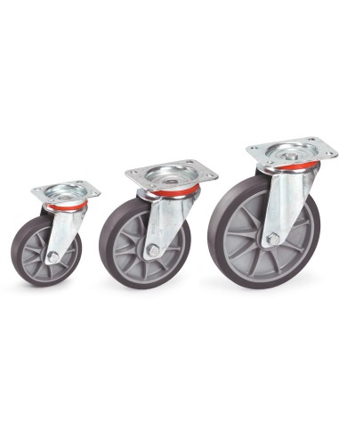 Roue pivotante à bandage TPE 160 x 40 mm