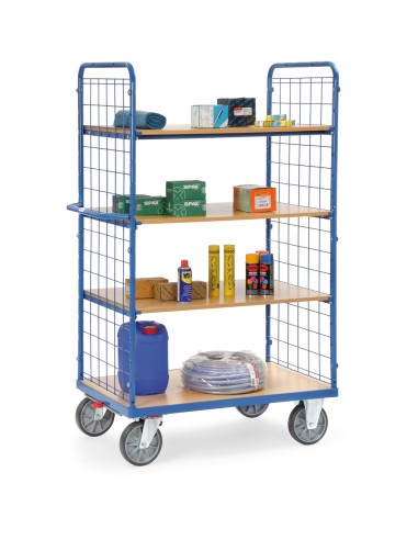 Chariot haut avec treillis métallique 1000 x 600 mm