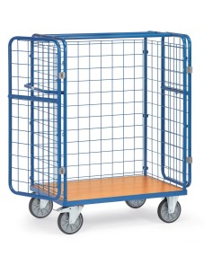 Chariot pour colis à portes battantes 1000 x 600 mm 2