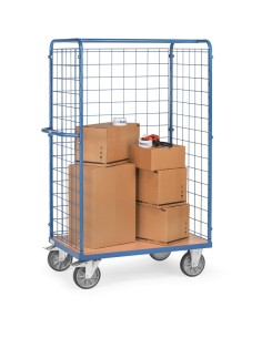 Chariot pour colis avec treillis métallique 1200 x 800 mm 2