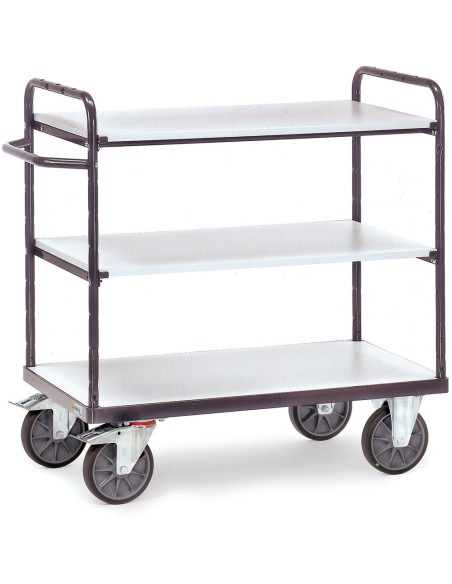 Chariot-ESD à plateaux 1000 x 600 mm
