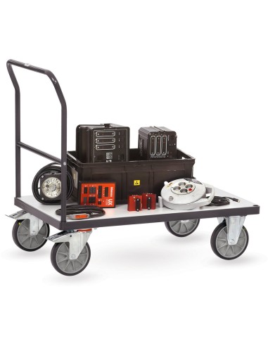 Chariot ESD à dossier de poussée 850 x 500 mm