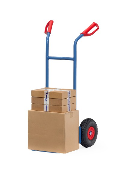 Diable en tube d'acier Pneus PU increvables