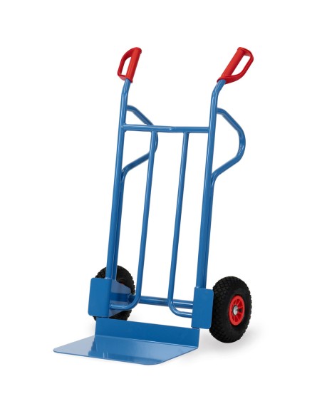 Diable en tube d'acier Pneus gonflables