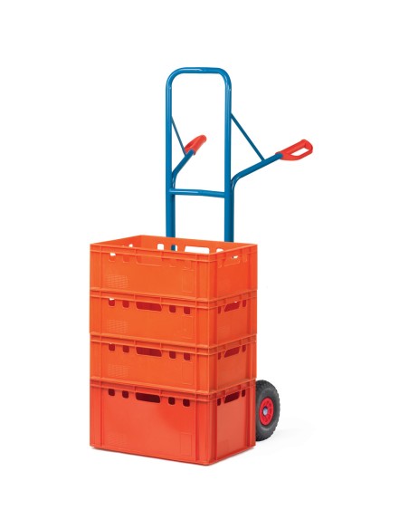 Diable en tube d'acier Pneus PU increvables