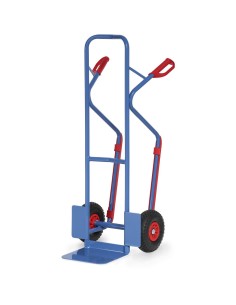 Diable en tube d'acier Pneus PU increvables