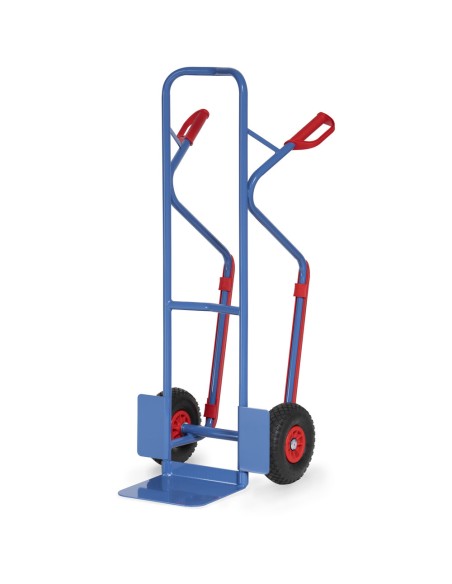 Diable en tube d'acier Pneus PU increvables